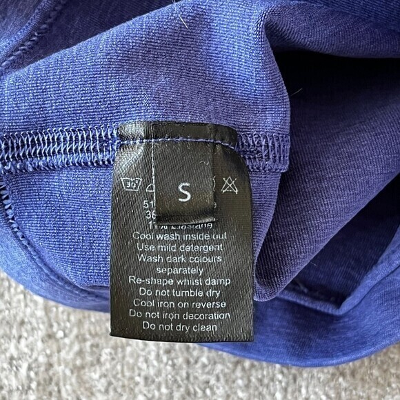 Alphalete Seamless Athletic Bike Shorts Women's Small Purple Mid-Rise Stretch - Picture 8 of 10